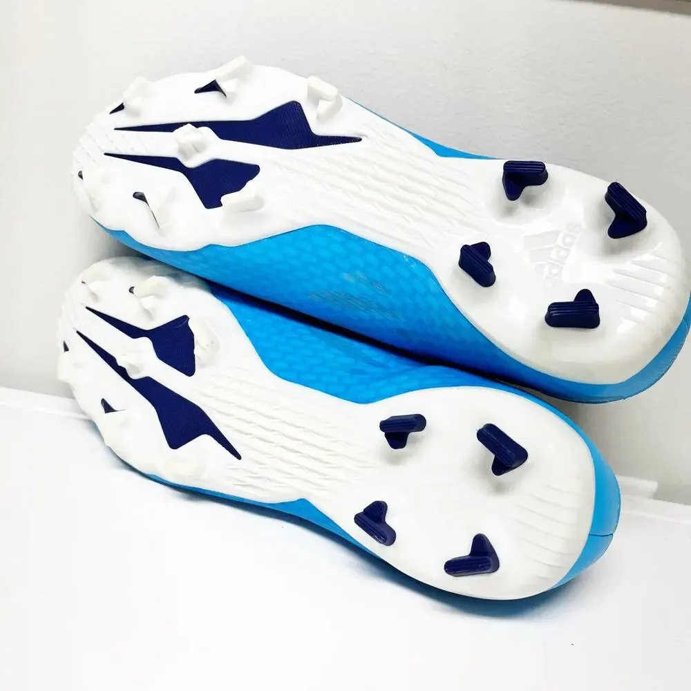 Adidas Adult X Speedflow.3 Blue Laceless Soccer Football Cleats Shoes Size 11.5